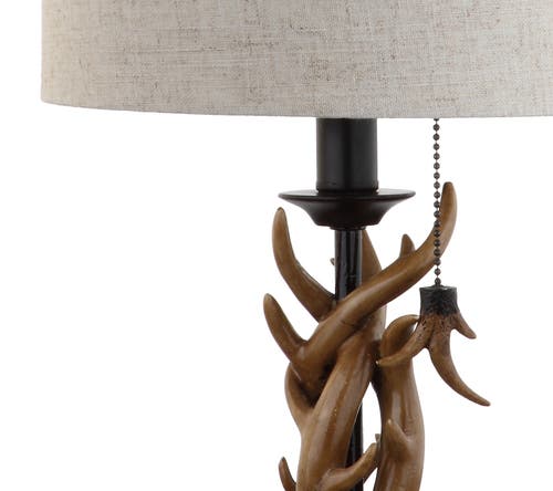 Jonathan Y Designs Gaston 20.5in Resin Mini Table Lamp In Black/brown