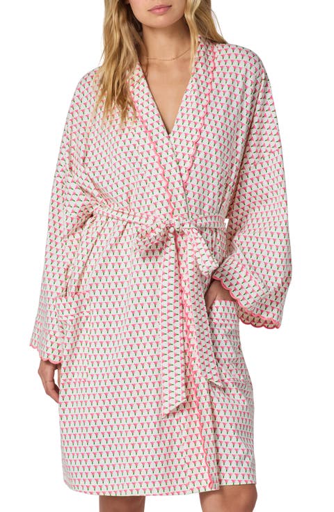 <p>Blossom Geo Organic Cotton Short Robe (Regular & Plus)</p>