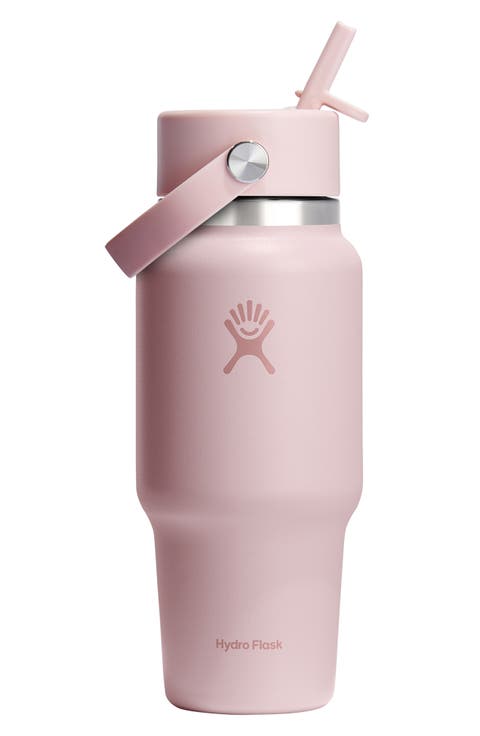 24-Ounce Wide Mouth Travel Bottle with Flex Straw Cap