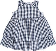 RuffleButts Woven Bow Jumper Dress