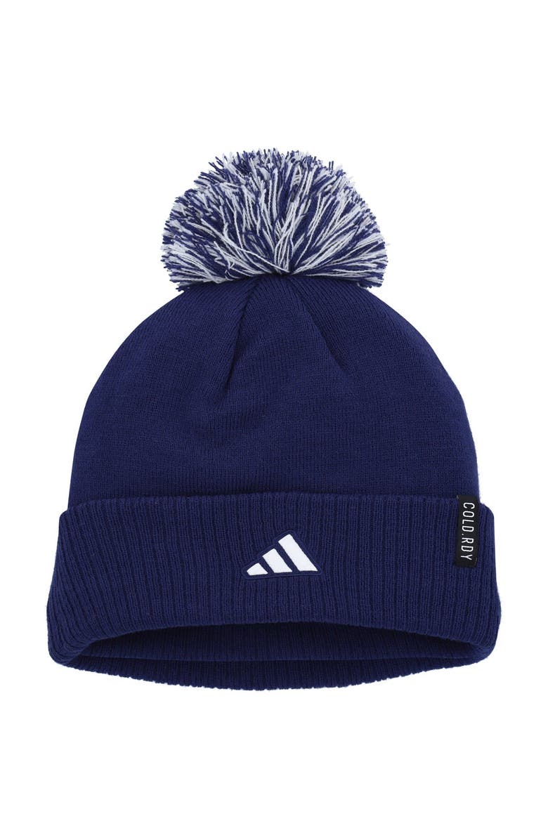 adidas Men's adidas Navy Colorado Avalanche COLD.RDY Cuffed Knit Hat with Pom, Alternate, color, 