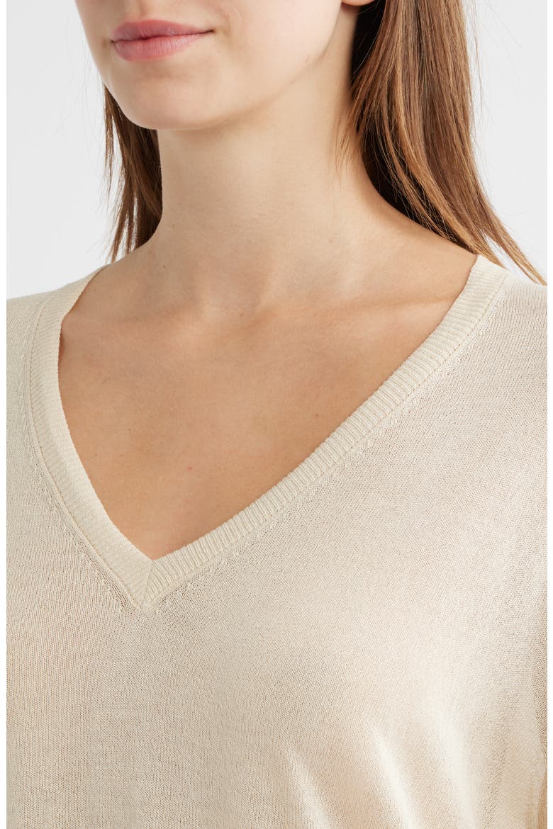 Granadella V-Neck Sweater, Alternate, color, ECRU