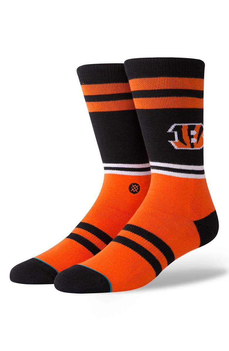 Stance Bengals Logo Crew Socks, Main, color,