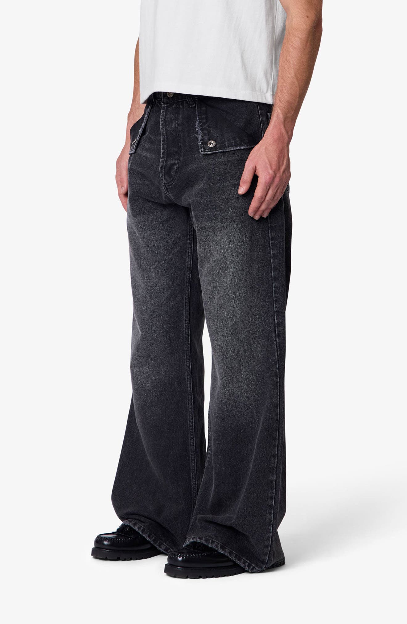 mnml Mule Pocket Kick Flare Jeans (Men) | Nordstrom