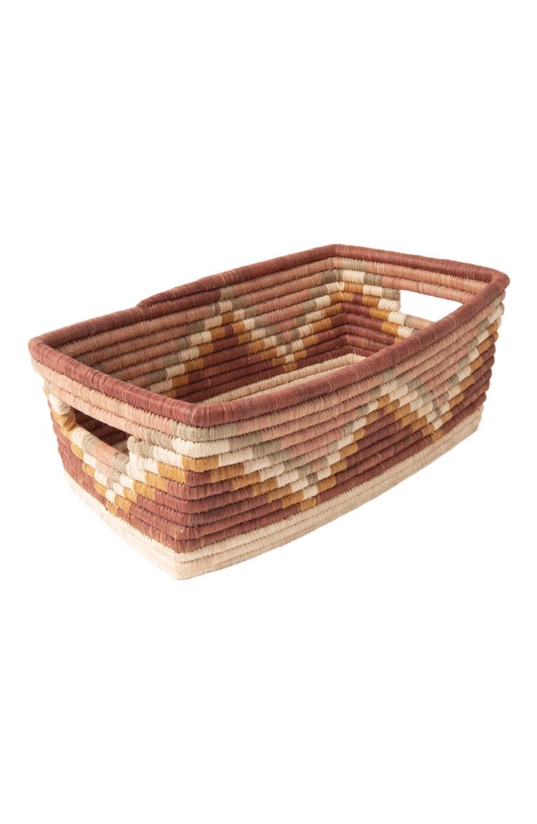 Maadili Collective Zig Zag Rectangle Basket, Alternate, color,