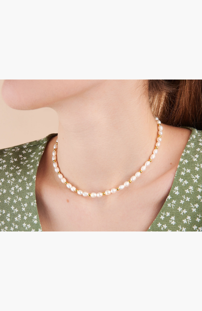 Little Sky Stone Zera Pearl Choker Necklace, Alternate, color, 