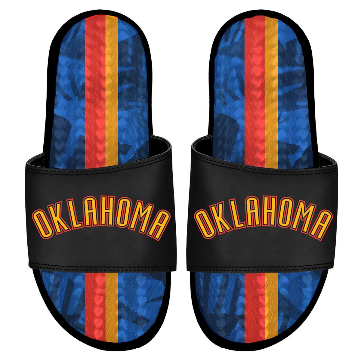 ISLIDE Men's ISlide Oklahoma City Thunder 2024/25 City Edition Gel Slide Sandals, Alternate, color, 
