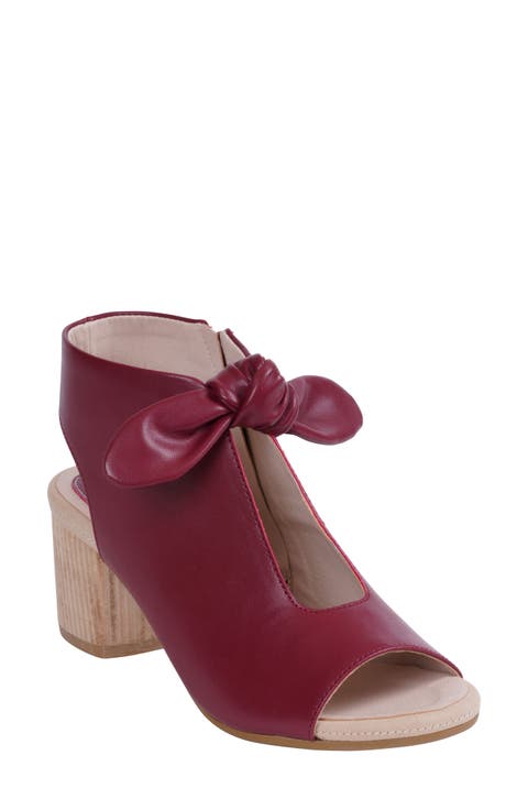 Kimora Bow Block Heel Bootie (Women)