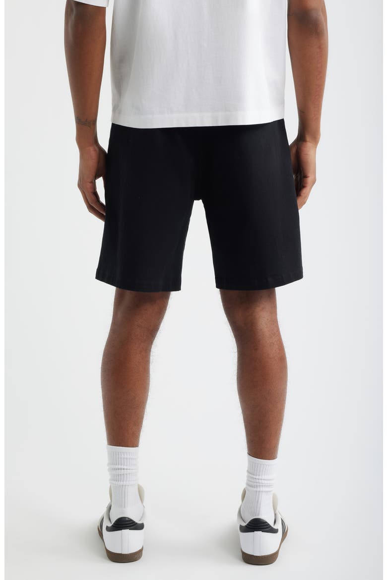 Del Mar Flat Front Stretch Twill Chino Shorts, Alternate, color, BLACK