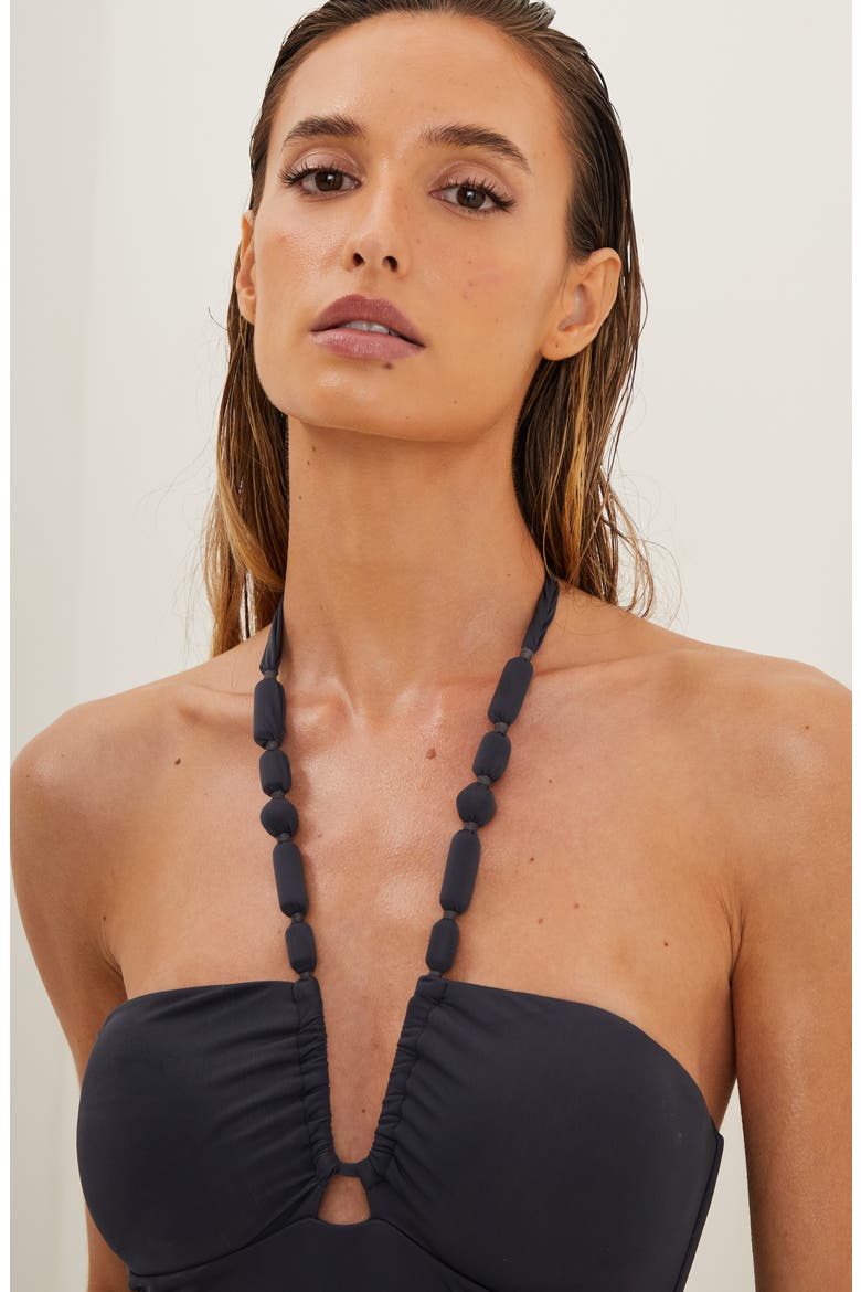 Atena Carol One-Piece Swimsuit, Alternate, color, GREY