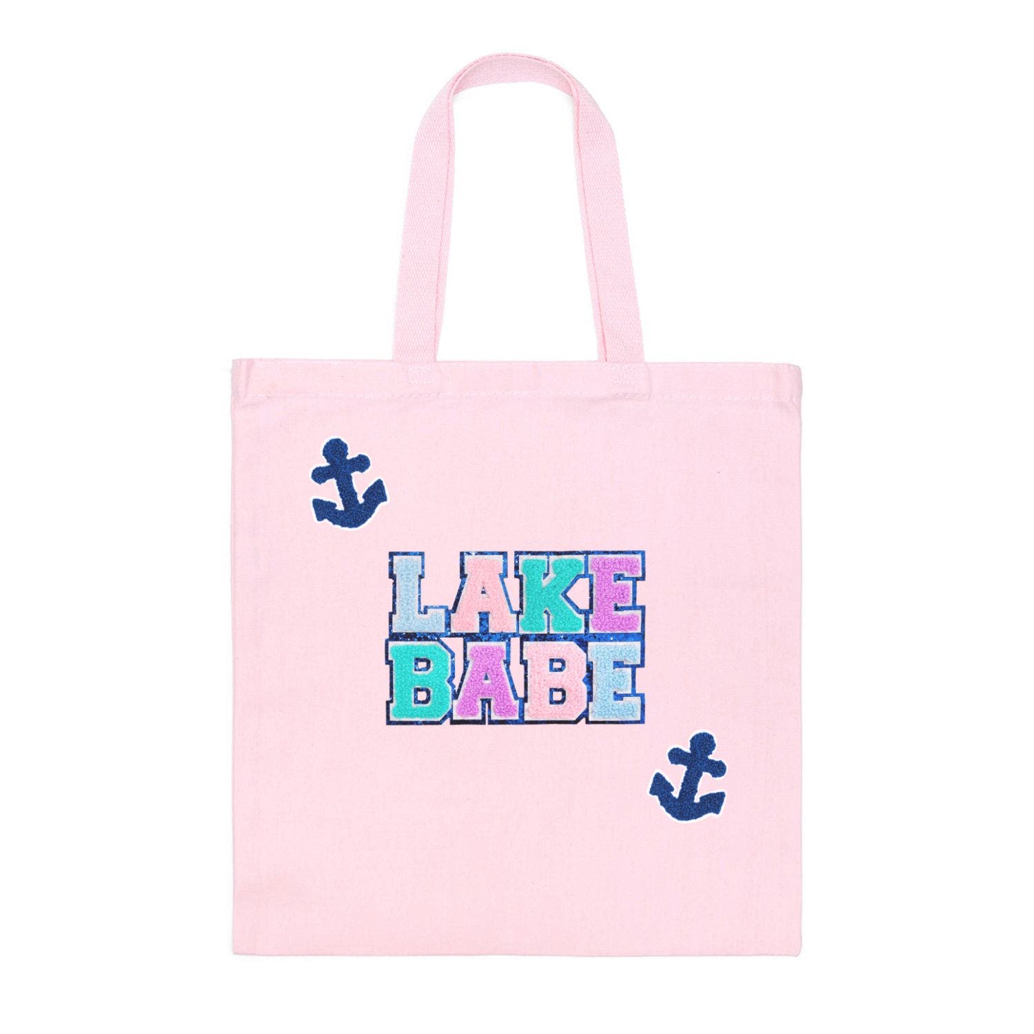 Sweet Wink Lake Babe Patch Tote, Main, color, Soft Pink