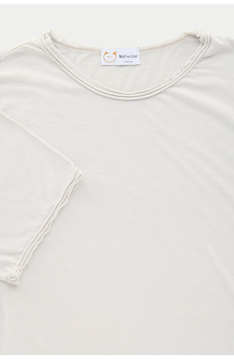 Wolf Vs. Goat (WvG) Light Weight Short Sleeve Roll Neck T-Shirt, Alternate, color, Lunar Rock