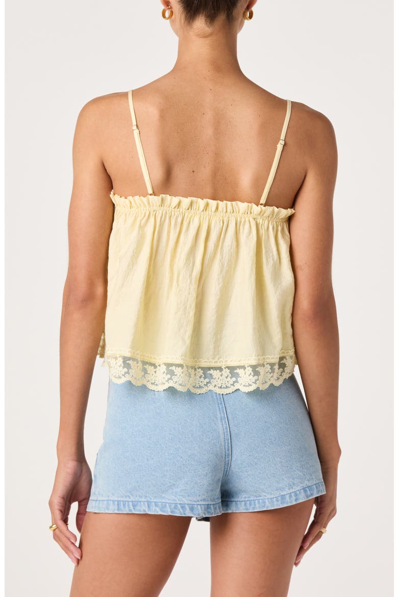 Jazlyn Lace Detail Tiered Top, Alternate, color, BUTTER YELLOW