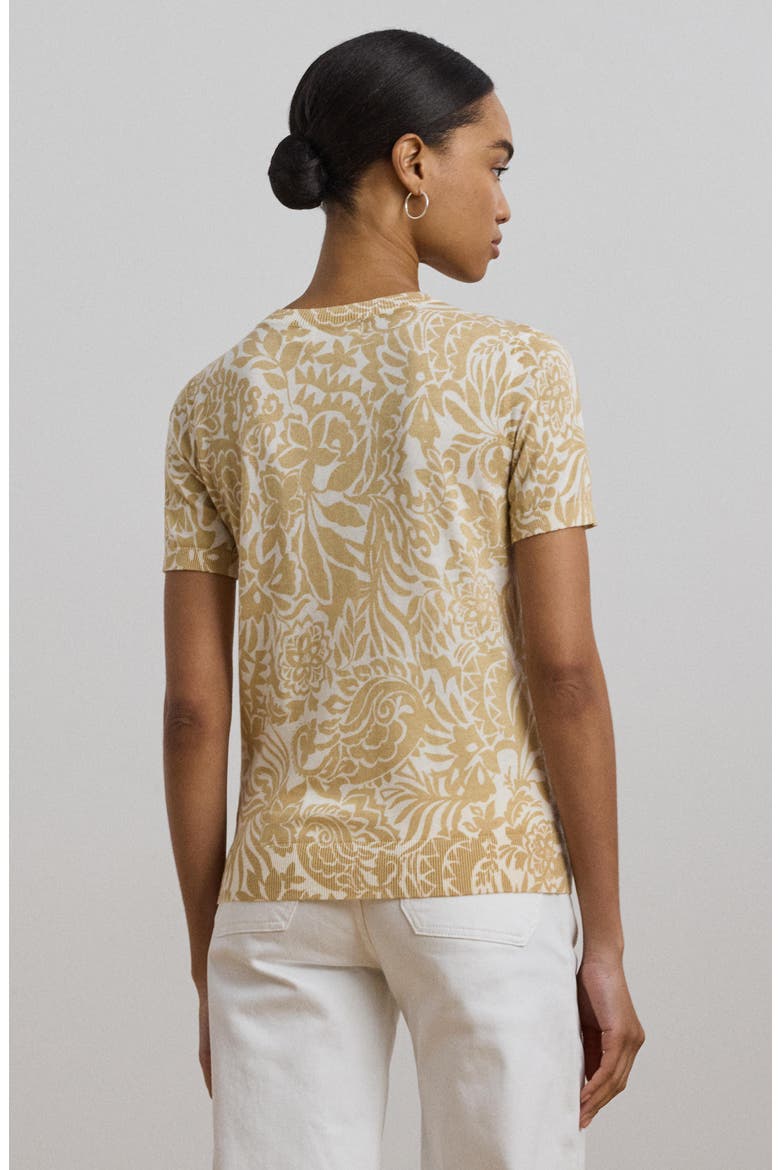 Floral Cotton Blend Sweater, Alternate, color, CREAM MULTI