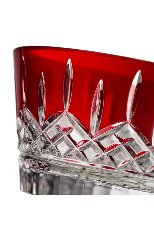 Waterford Lismore Red Crystal Bowl In Red