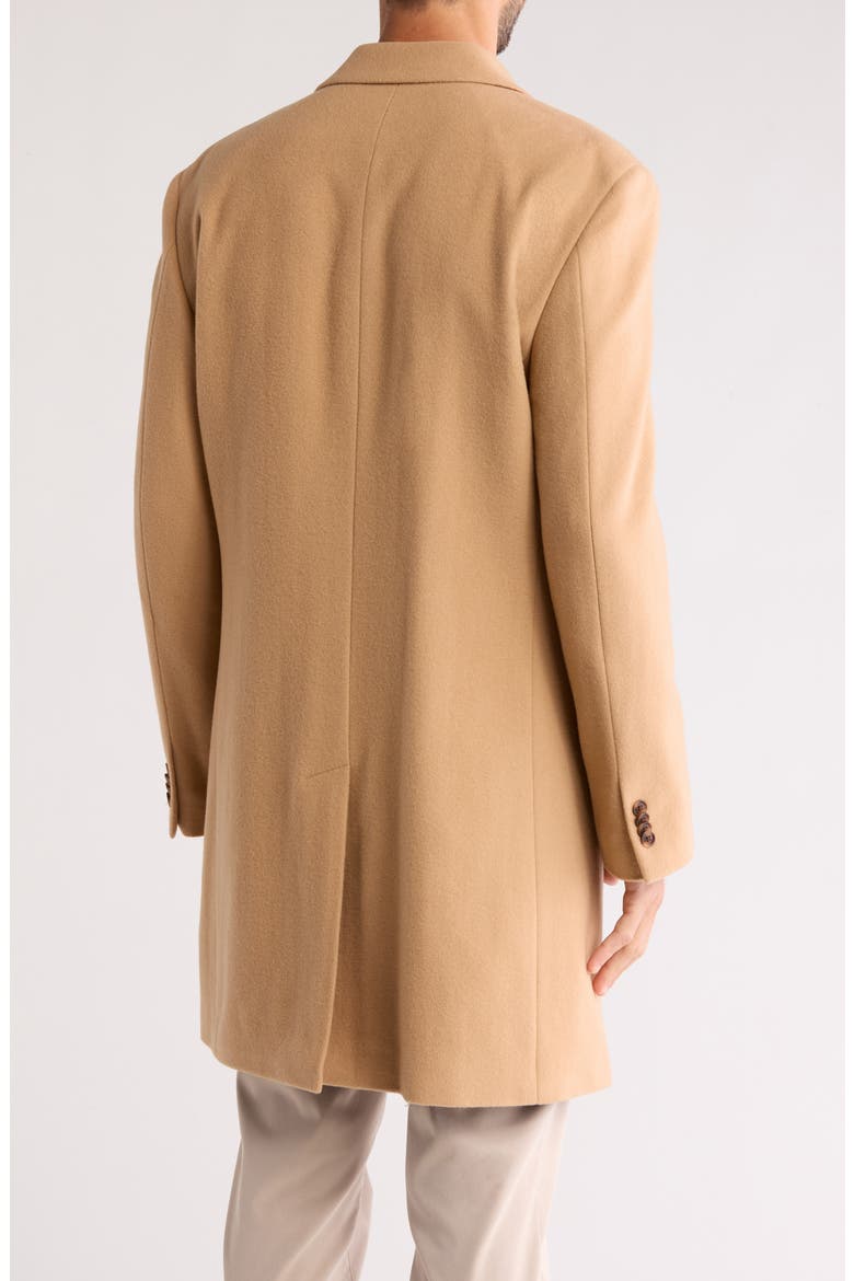 Wool Blend Top Coat, Alternate, color, CAMEL