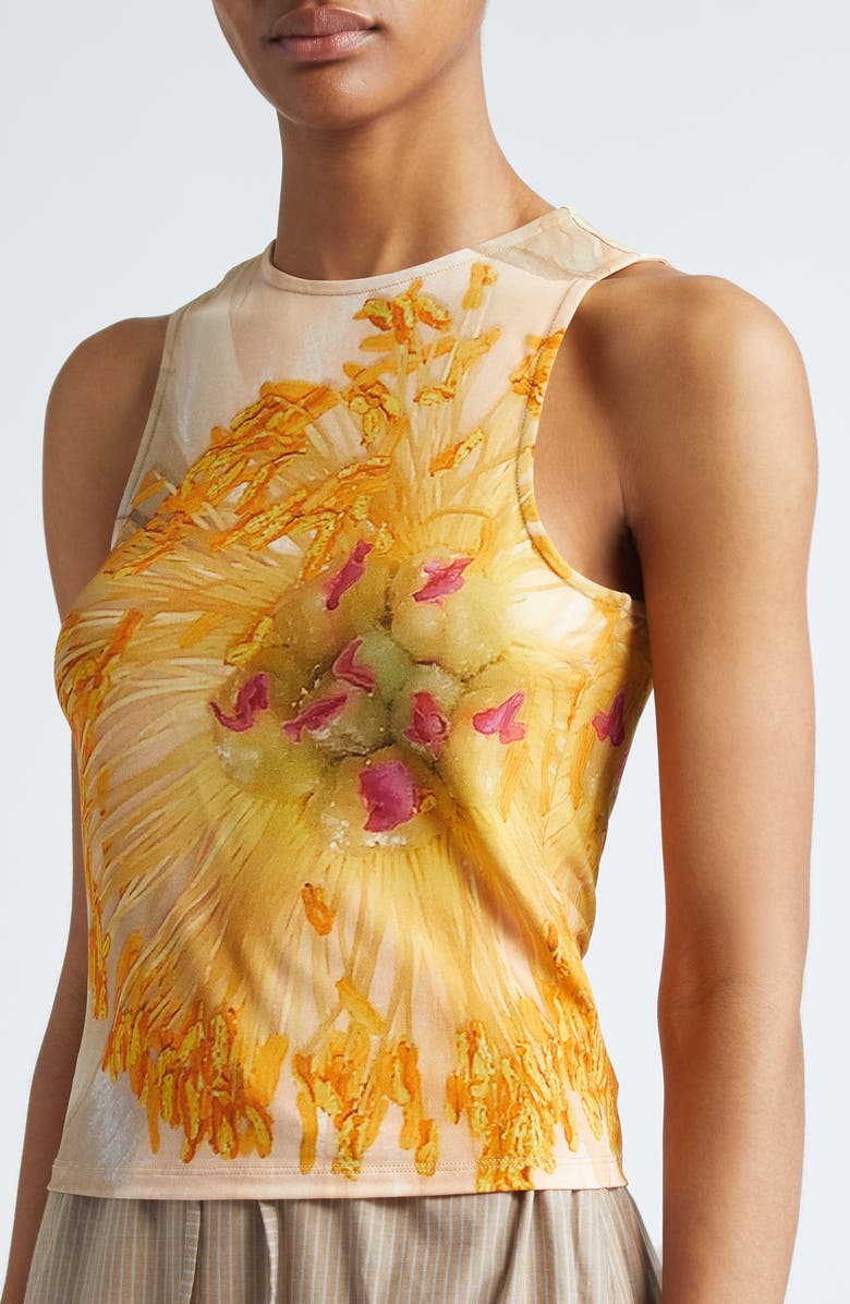 Paloma Wool Peonia Flower Print Tank, Alternate, color, 