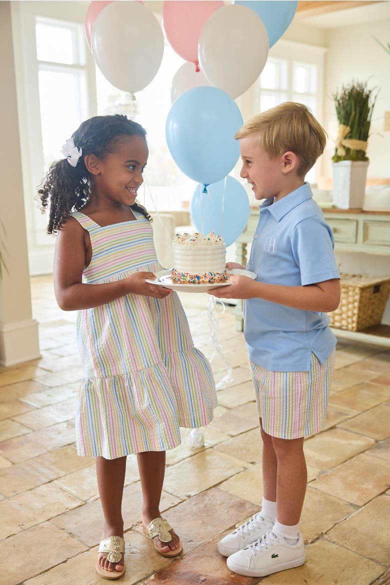 Kids' Georgia Dress, Alternate, color, Rainbow Stripe Seersucker