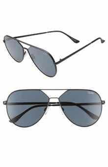 Quay Australia Hold Please 55mm Aviator Sunglasses