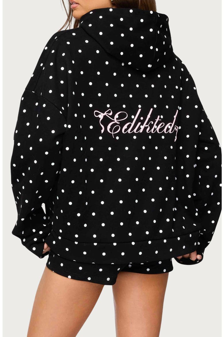 Chelsie Polka Dot Hoodie (Women) | Nordstrom