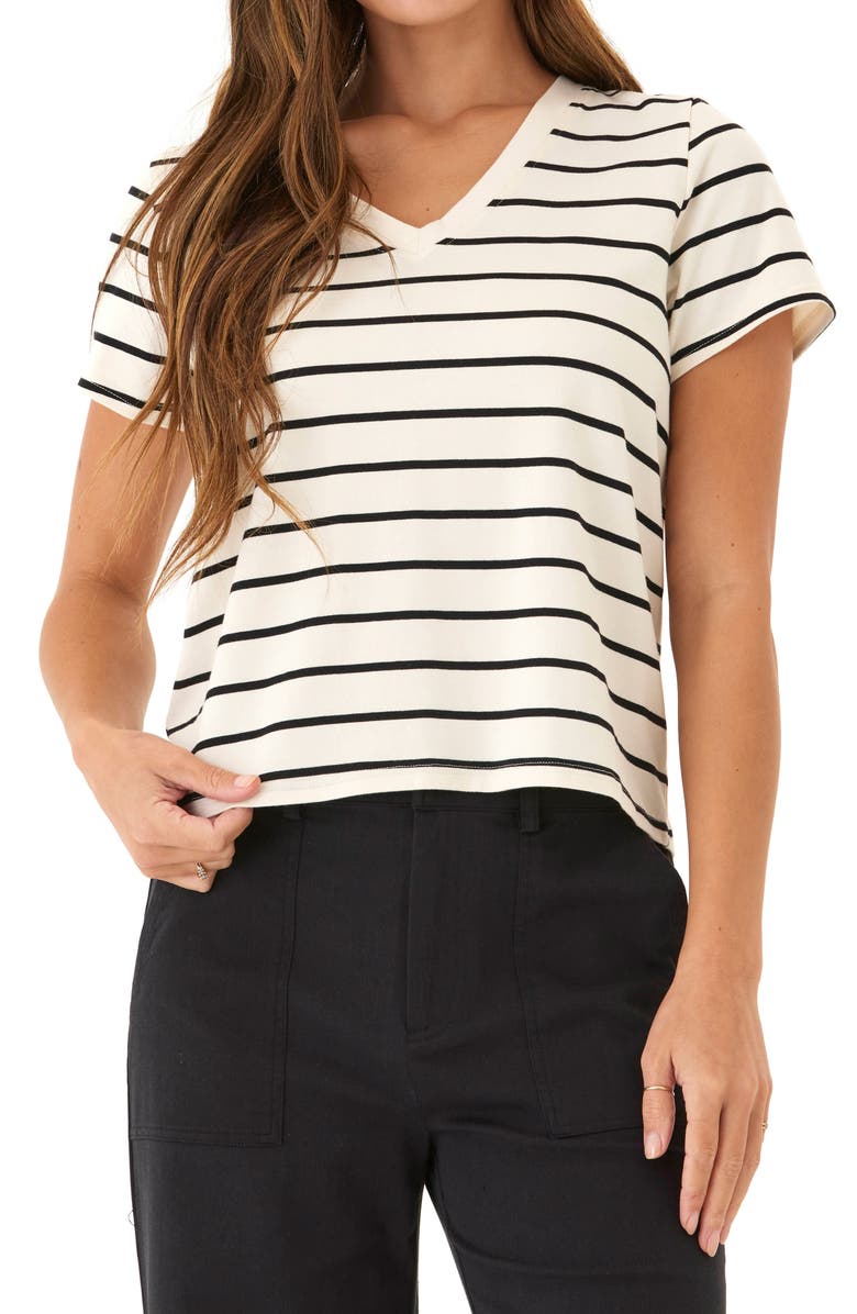 Threads 4 Thought Maxine Stripe V-Neck Top, Main, color, 
