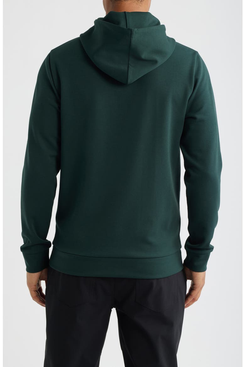 Fabien Double Knit Hoodie, Alternate, color, DARK SAGE GREEN