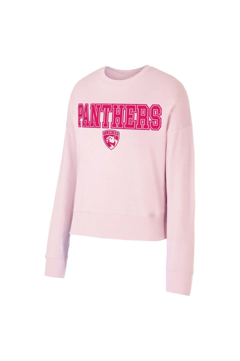Women's Concepts Sport Pink Florida Panthers Tonal Pullover Sweatshirt, Alternate, color, Pink