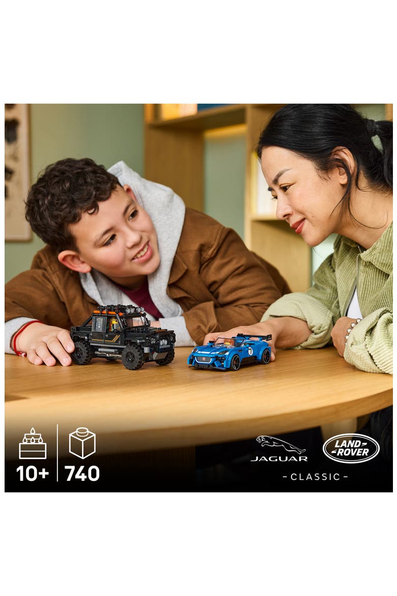 10+ Speed Champions Jaguar & Land Rover Defender - 77264, Alternate, color, MULTI