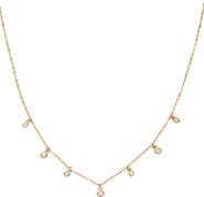 MADE BY MARY Poppy Cubic Zirconia Solitaire Necklace