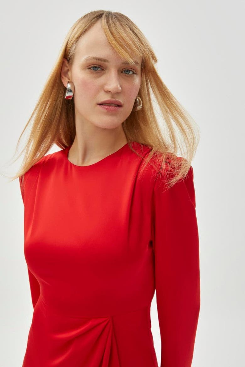 Braedon Mini Dress, Alternate, color, RED