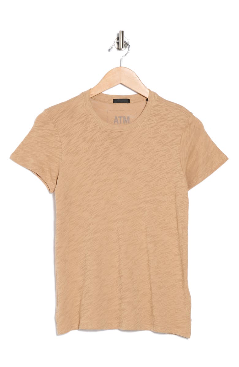 ATM Anthony Thomas Melillo Schoolboy Cotton Crewneck T-Shirt, Alternate, color, Camel