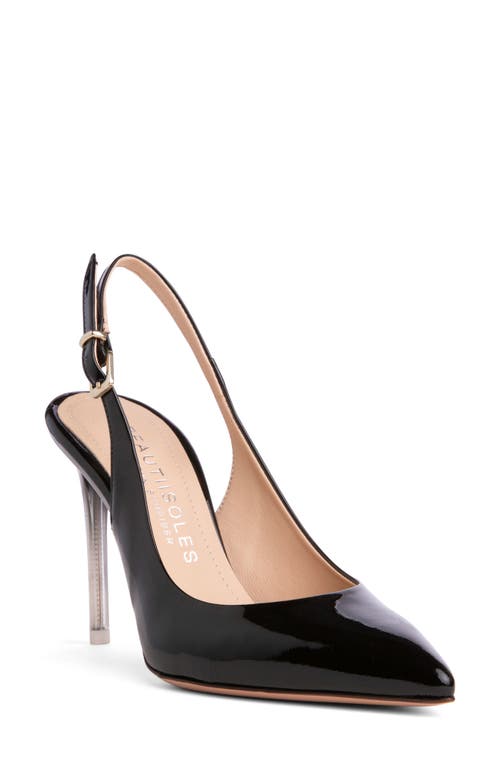 BEAUTIISOLES Marjorie Slingback Pointed Toe Pump in Black 