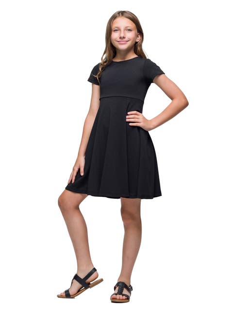 Short Sleeve Pleated Party Dress