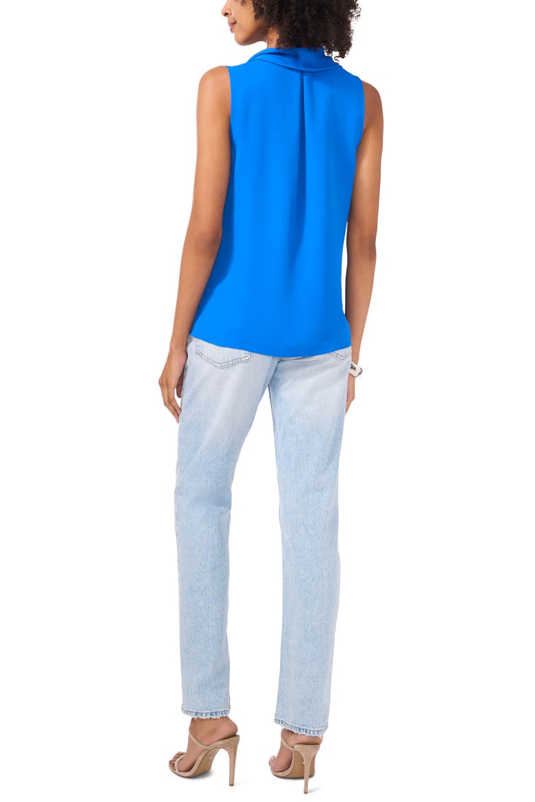 Cowl Neck Sleeveless Blouse, Alternate, color, ROYAL AZURE