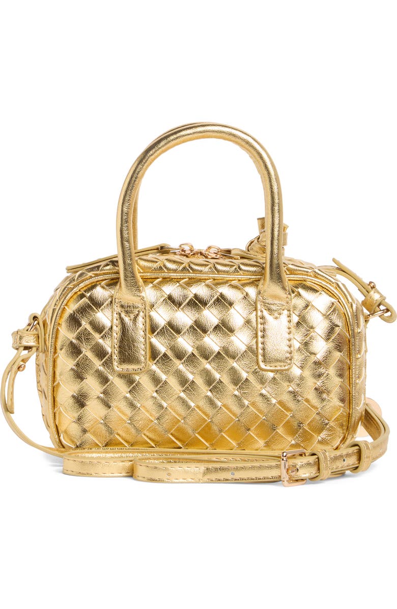 URBAN EXPRESSIONS HANDBAGS Woven Crossbody Bag, Alternate, color, Gold