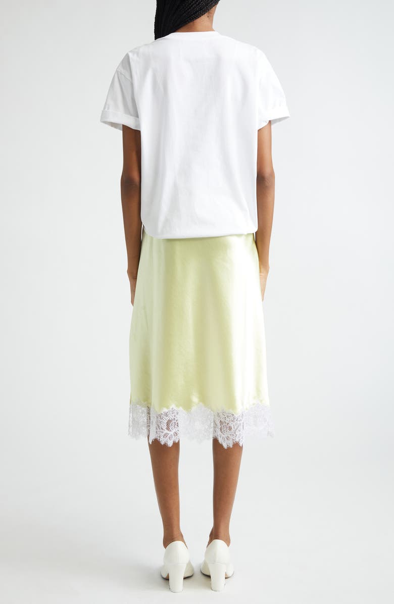3.1 Phillip Lim Mixed Media Short Sleeve Dress, Alternate, color, White-Yuzu