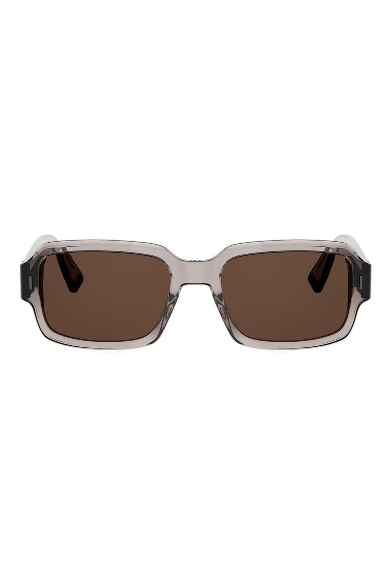 'DiorTailoring S21 56mm Geometric Sunglasses, Main, color, BEIGE/ OTHER / BROWN