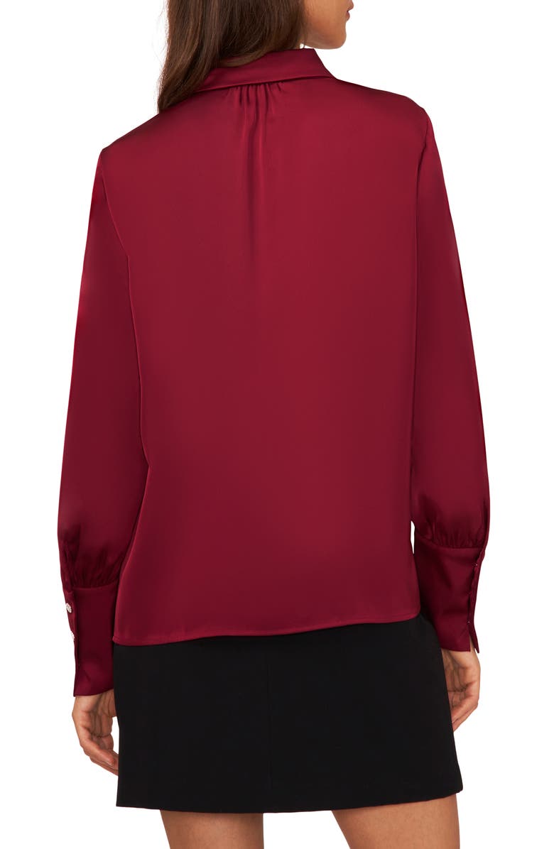 Halogen<sup>®</sup> Button-Up Shirt, Alternate, color, Chianti