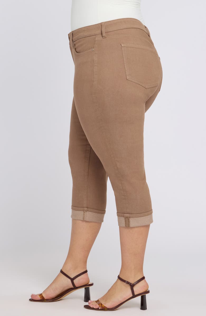 NYDJ Marilyn Cool Embrace<sup>®</sup> Cuff Crop Straight Leg Jeans, Alternate, color, Toasted Coconut