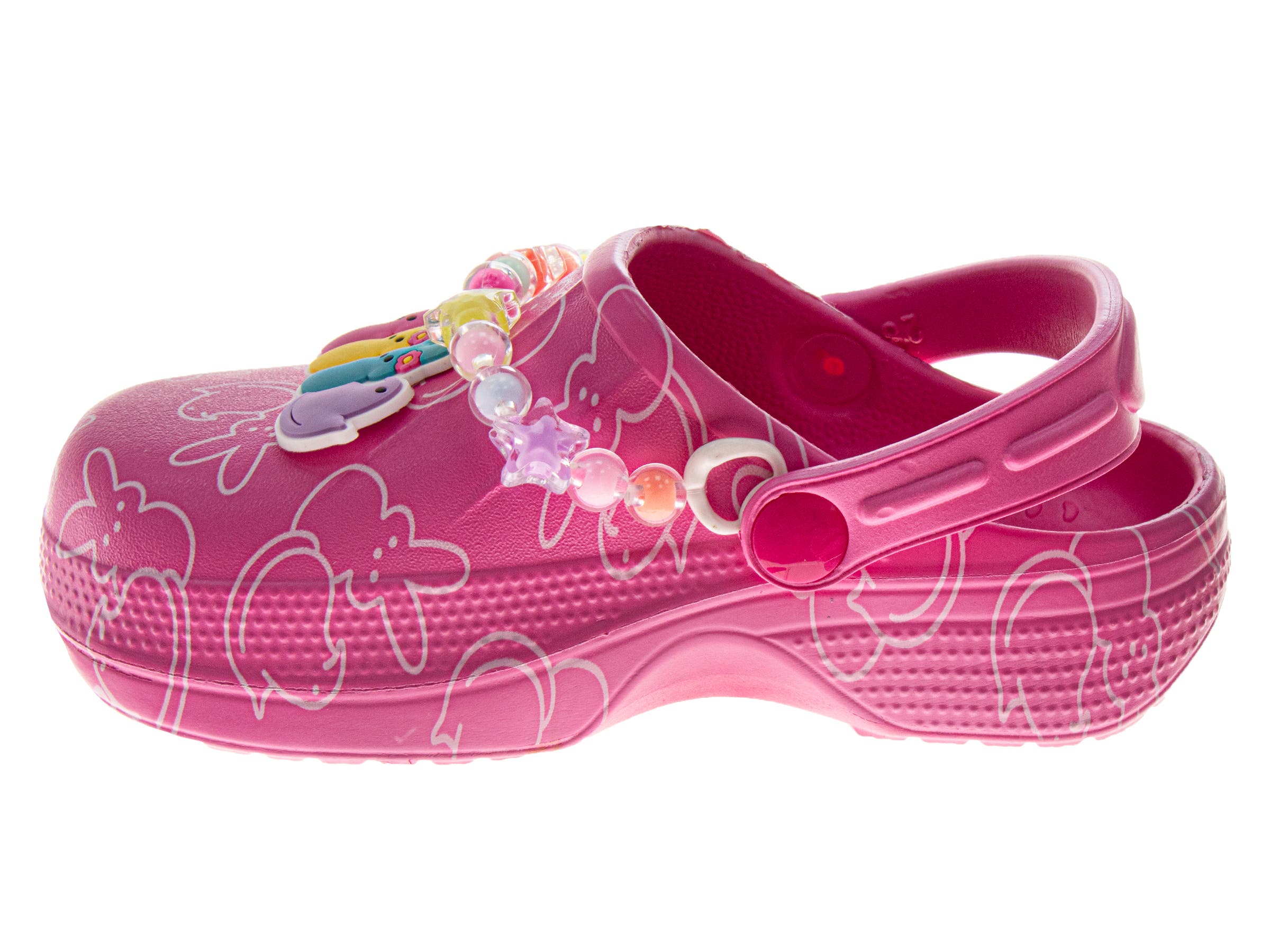 Peeps Clogs for Ladies - Lightweight Comfort Casual Dual Size, Alternate, color, Pink