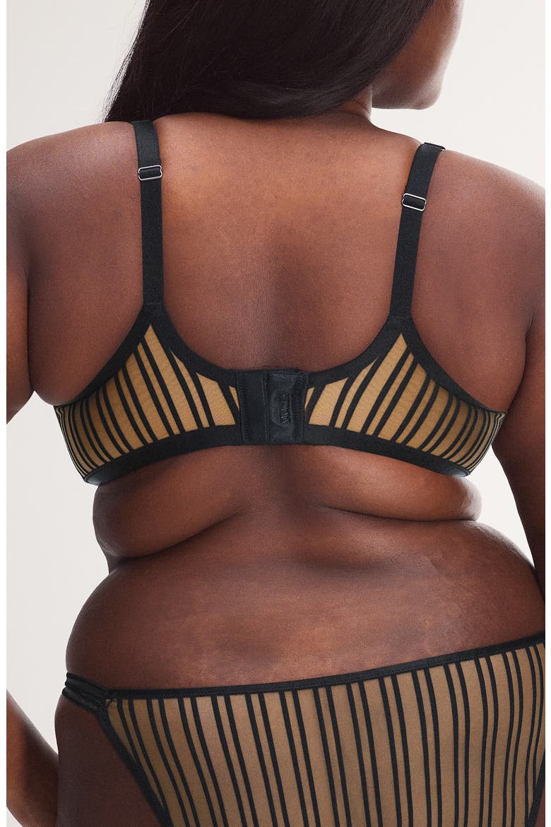 Strappy Hour Lightly Lined Semi-Demi Bra, Alternate, color, BLACK CAVIAR