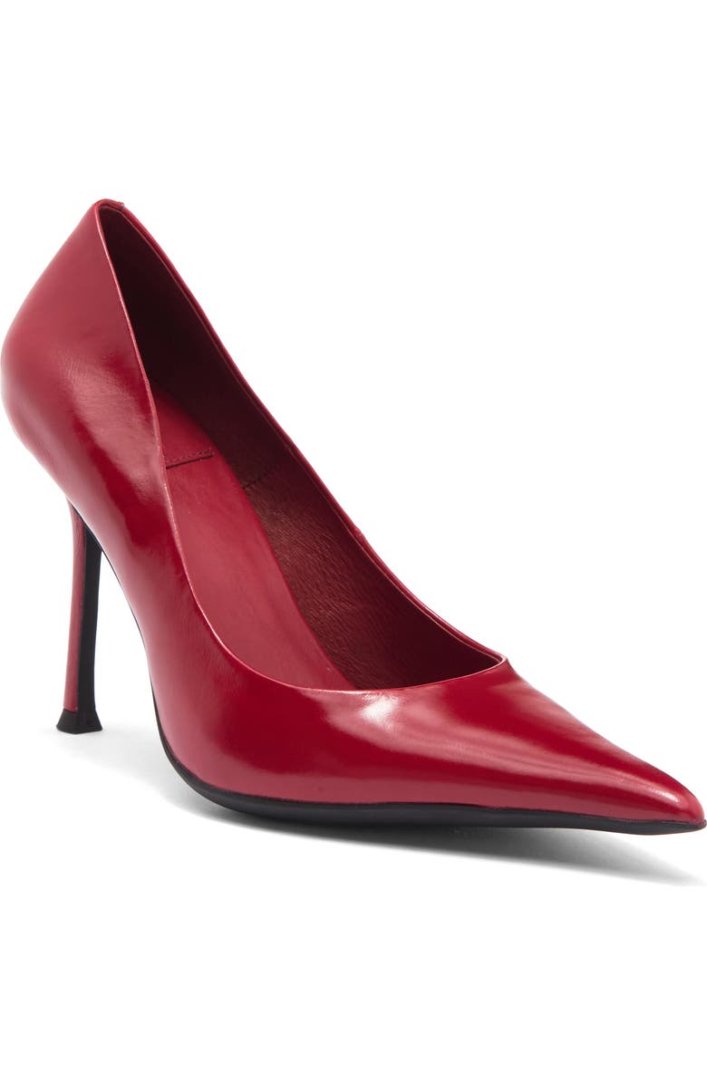 Jeffrey Campbell Risktaker Pointed Toe Pump, Main, color, Red