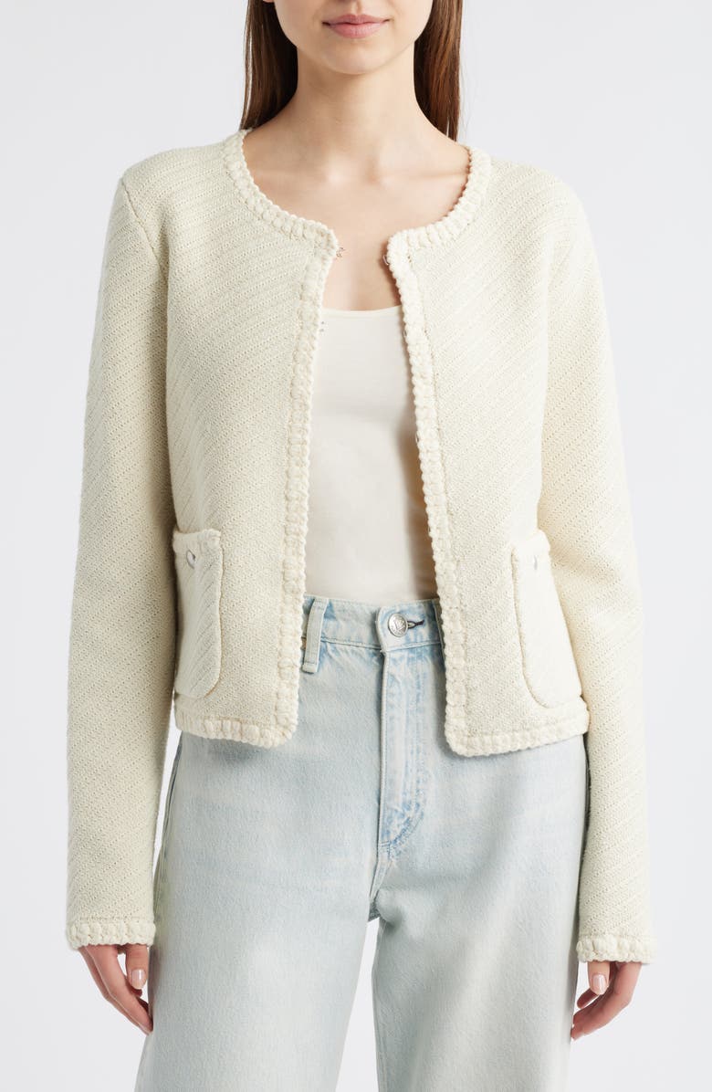 rag & bone Claire Cardigan, Main, color, Turtle Dove