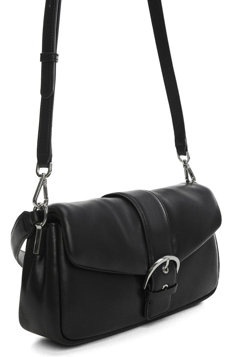MANGO Faux Leather Shoulder Bag, Alternate, color,
