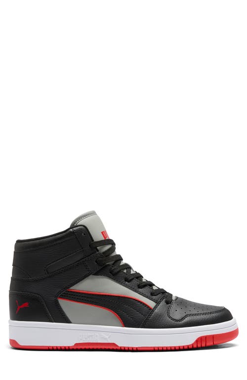 Puma Rebound Layup High Top Sneaker In Black