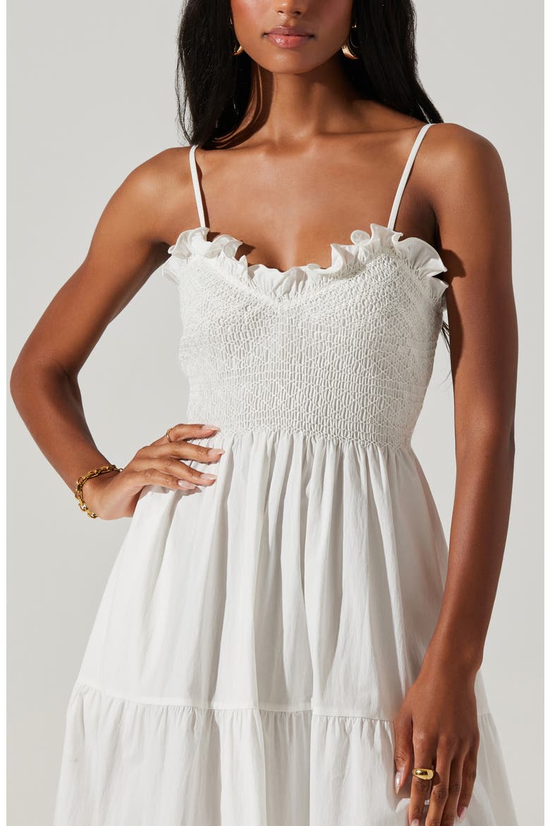 Seraphine Fit & Flare Maxi Sundress, Alternate, color, OFF WHITE