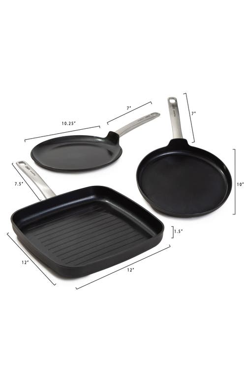 Berghoff Leo Graphite 3-piece Cookware Set In Black