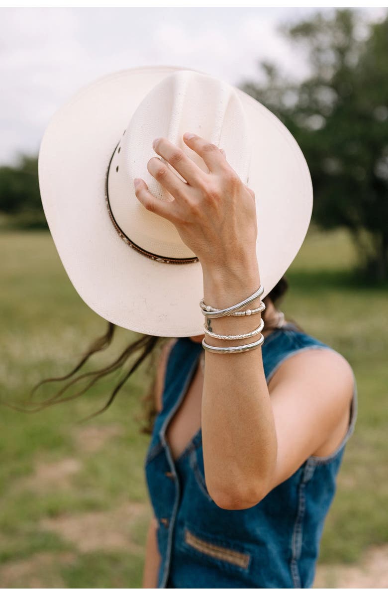 Noonday Collection Silver Sequin Bracelet, Alternate, color, Silver