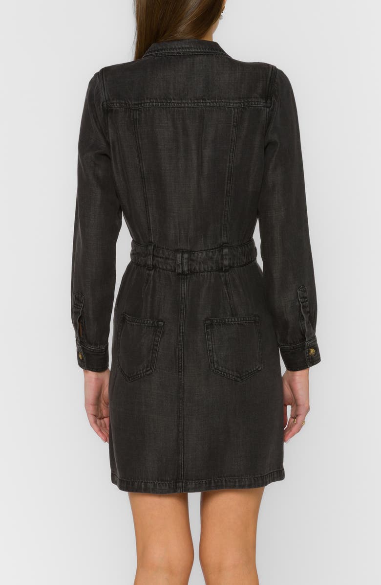 VELVET HEART Long Sleeve Utility Minidress, Alternate, color, Lunar Eclipse