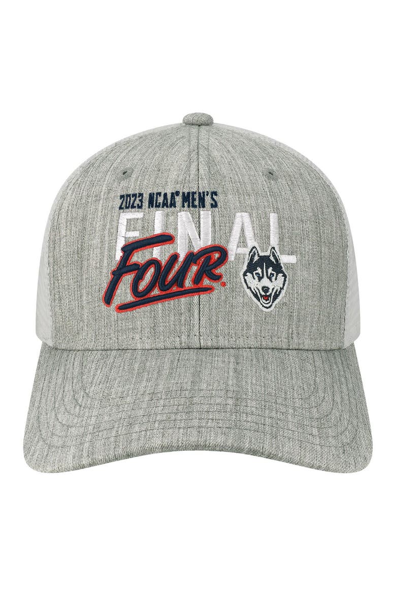 Heather Gray UConn Huskies 2023 NCAA Men's Basketball Tournament March Madness Final Four Trucker Adjustable Hat, Alternate, color, Heather Gray